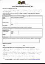 Junior Application Form